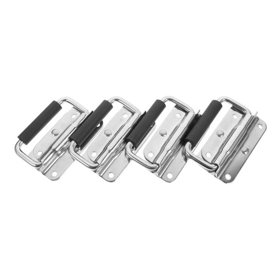 4 Pcs Industrial Equipment Box Handle Carts Door Case Cabinet Handles Black
