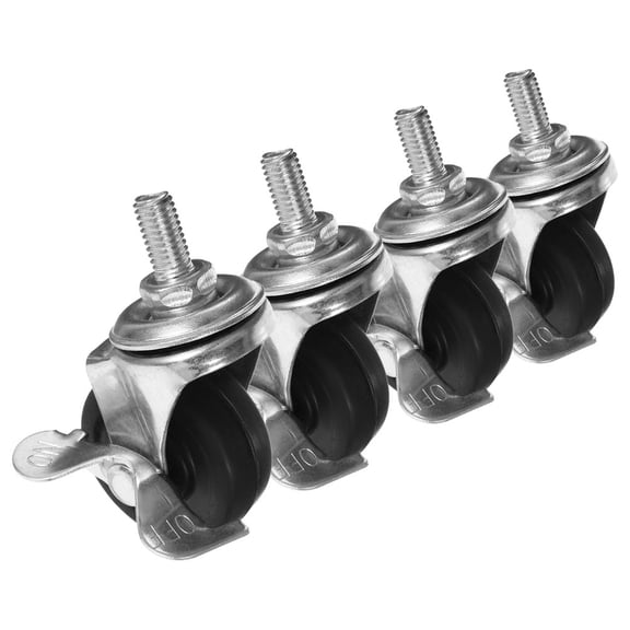 4 Pcs Industrial Universal Wheel Wheels for Cart Caster Wheels Small Casters Replacement Wheels for Rolling Cart