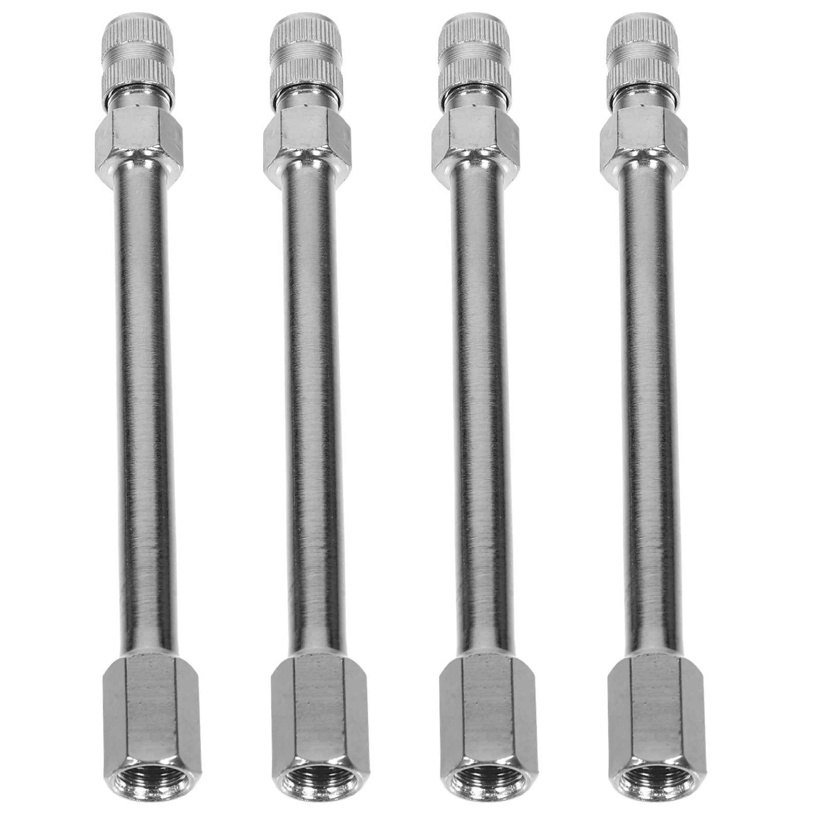 4 Pcs Inflatable Extension Pole Car Brass Nozzle Valve Stem Tire ...
