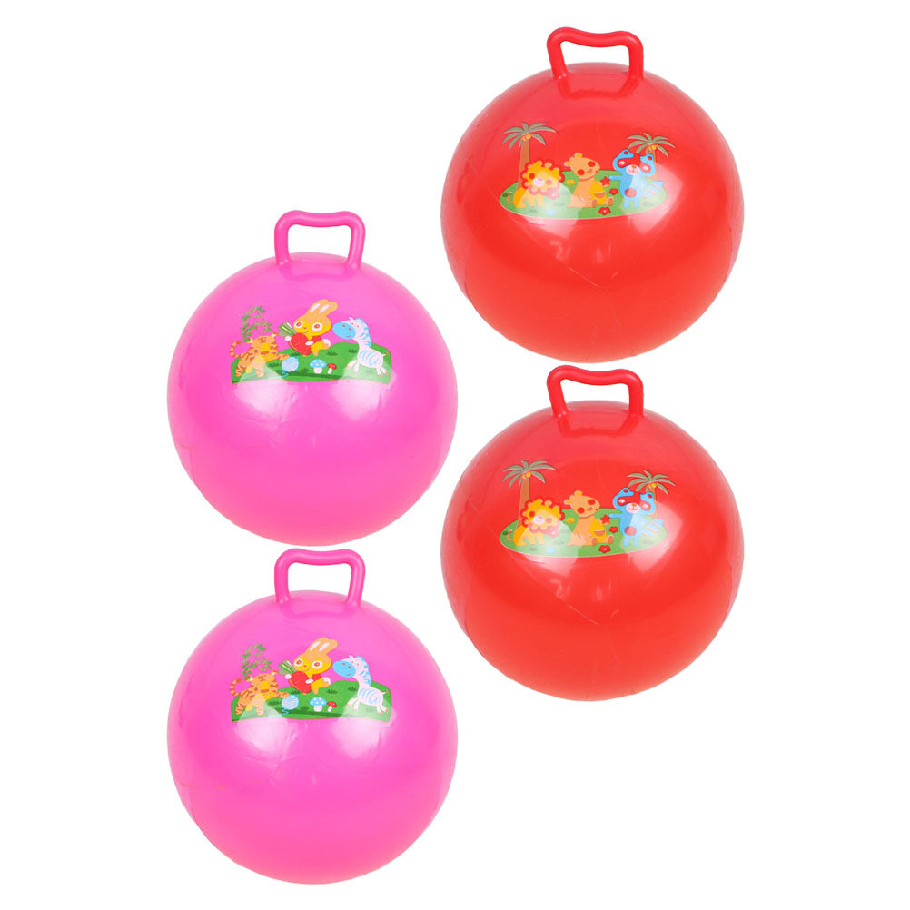 4 Pcs Inflatable Jumper Toddler Bouncy Ball Pat The Kids Toy for