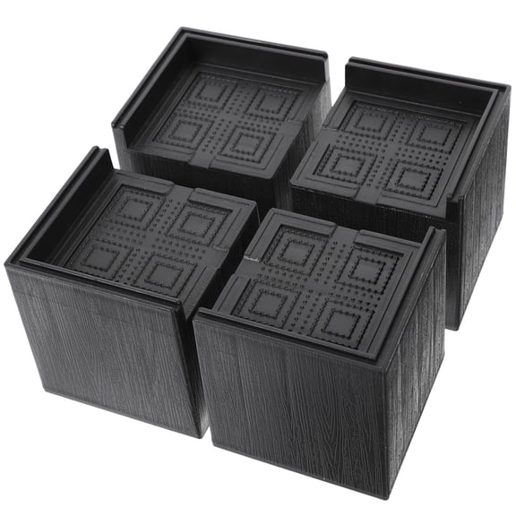 VERDANVERSE Set of 4 Rubber Furniture Riser Blocks for Height Adjustment and Floor , Non- Pads