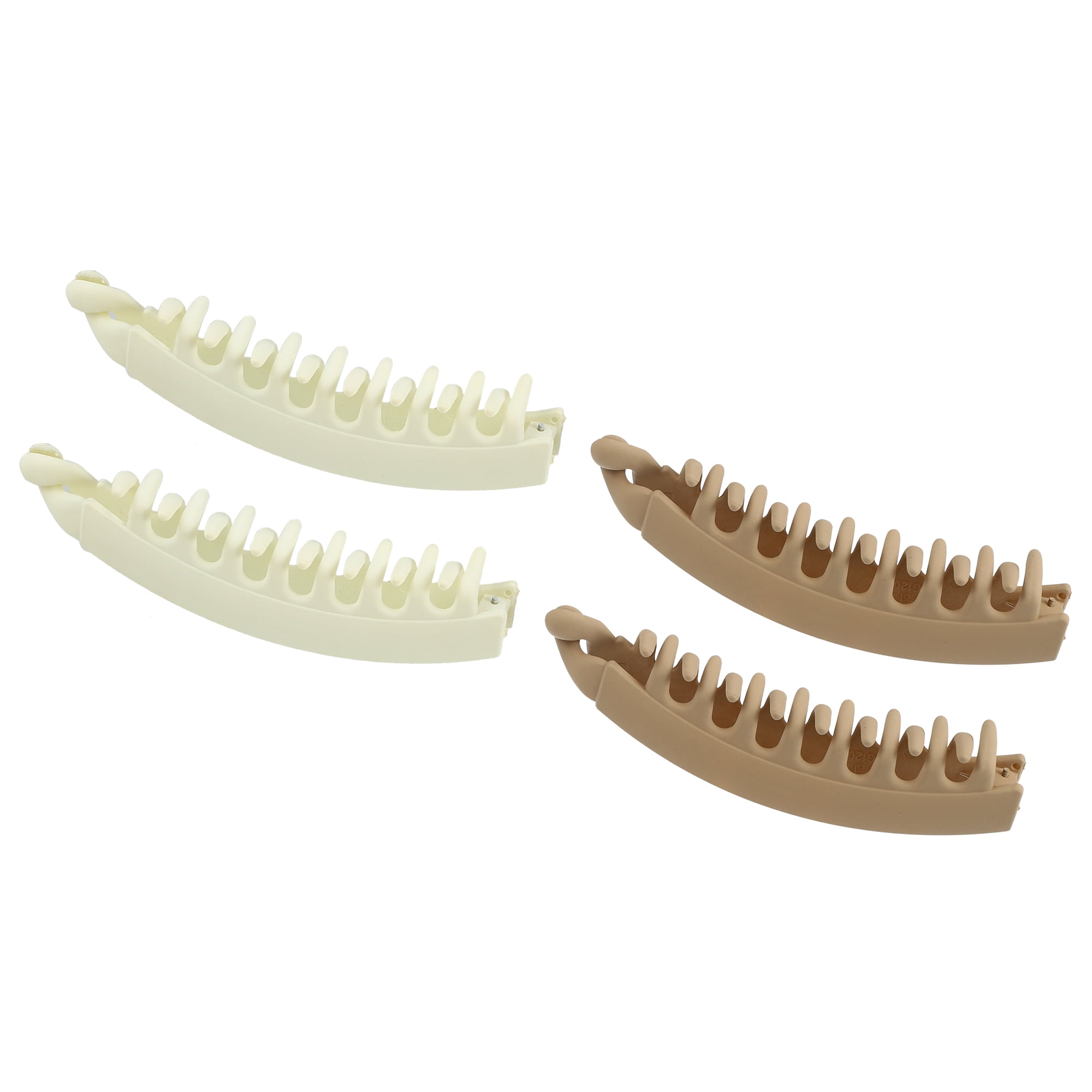 4 Pcs Interlocking Ponytail Banana Clip Antislip Clip Hair Accessories ...