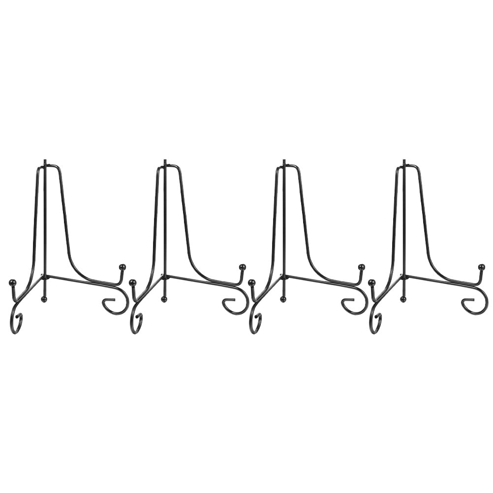 4 Pcs Iron Dish Bracket Display Shelf Iron Easel Photo Display Stand