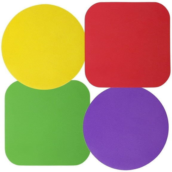 4 Pcs Jar Gripper Pads,Topboutique Anti-slip Coasters,Rubber Jar Gripper Pad,Multifunctional Jar Opener Grippers Pad for Elderly Children Women Weak Hands,Bottle Opener,4 Colors