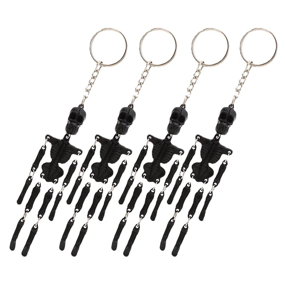 4 Pcs Key Chain Creative Keychain Skull Accessories