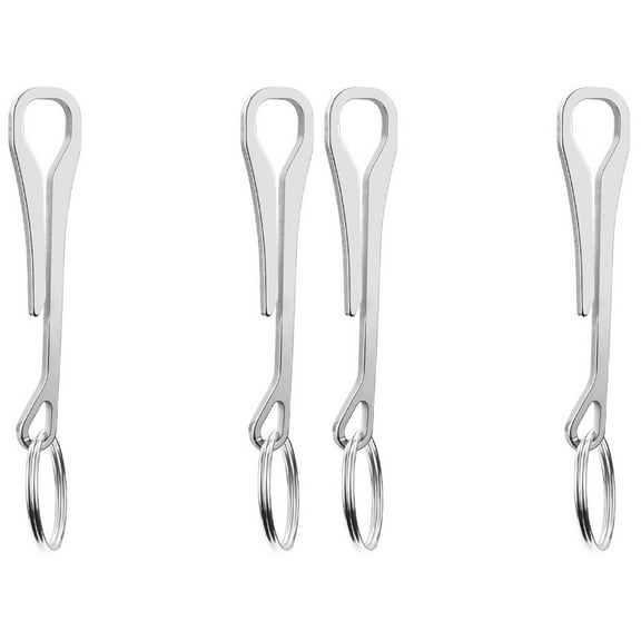 4 Pcs Key Chain Keyring Buckles Fob Heavy Large Multifunction Keychain Travel Duty Clothes Hanger Outdoor Hanging Hooks