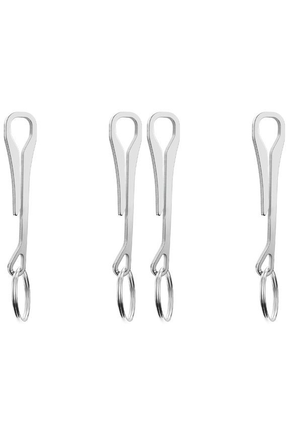 4 Pcs Key Chain Keyring Buckles Fob Heavy Large Multifunction Keychain Travel Duty Clothes Hanger Outdoor Hanging Hooks