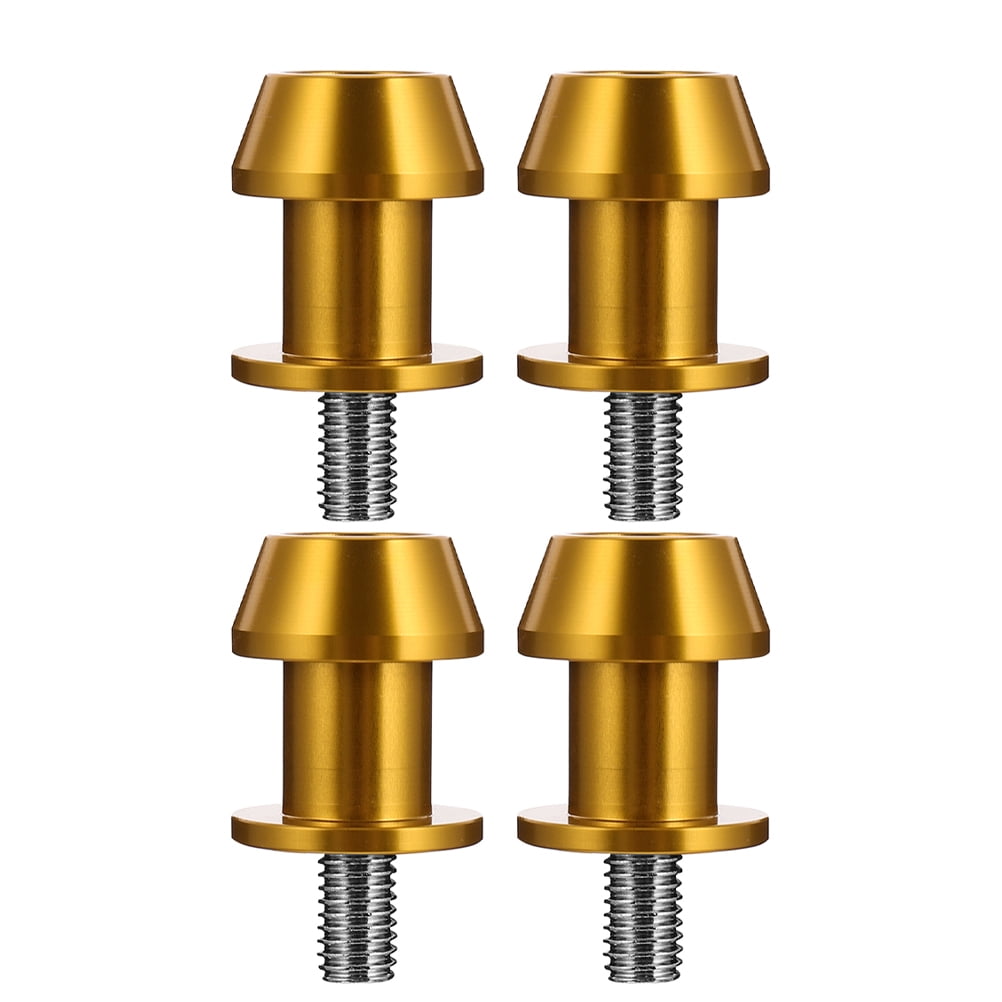 FONDOTIN Swingarm Spools Motorcycle Spools Sleek Golden 4Pcs