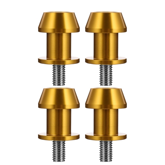 FONDOTIN Swingarm Spools Motorcycle Spools Sleek Golden 4Pcs