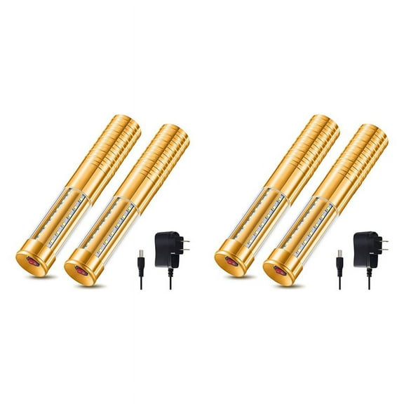 4 Pcs LED Strobe Light LED Bottle Service Light Reusable LED Light Champagne Bottle Handheld Light Gold,US Plug