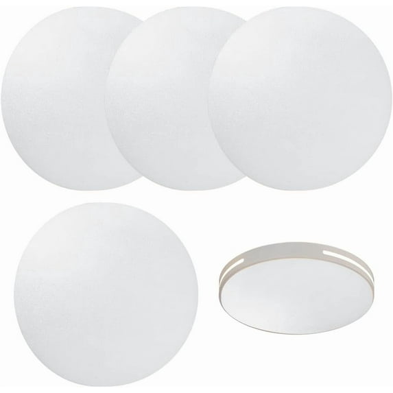 4 Pcs Lampshade Diffuser 2mm Thick Frosted White Diffuser Sheet Acrylic Flat Circular Disk