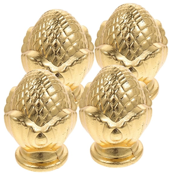 4 Pcs Lampshade Finials Decorative Gold Replacement
