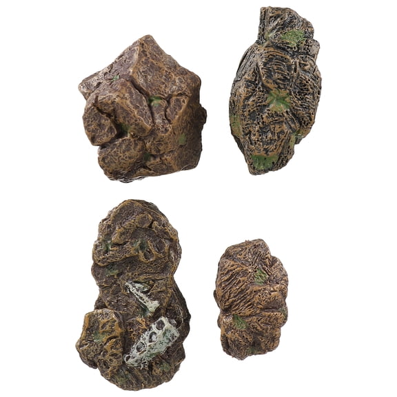 4 Pcs Landscape Rock Stone Ornaments Sand Table Scene Decor