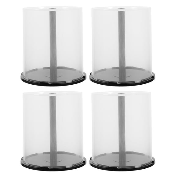 Pawsdot 4 Pcs Multi CD Storage Box for DVD Storage Organizing Media Collection at Store Office Dorm Home