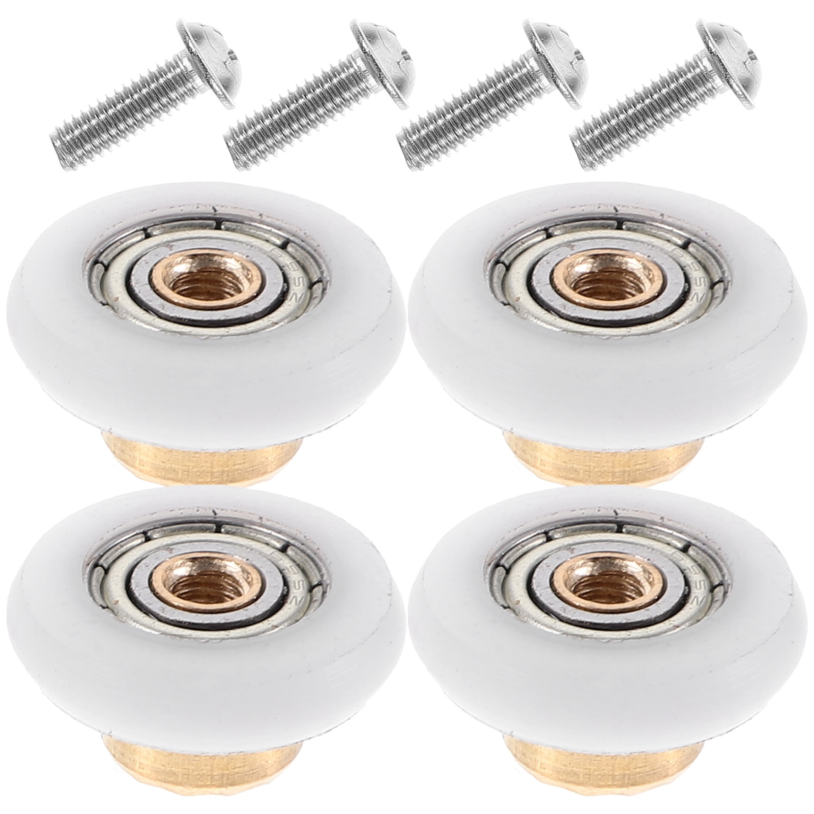 4 Pcs Large Flat Wheels Arc Sliding Doors Shower Hardware Skids Puertas ...