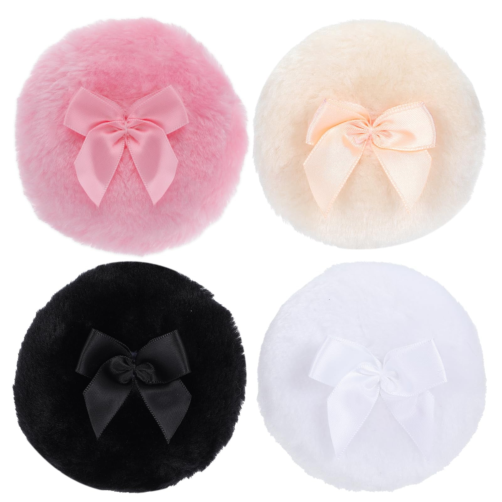 4 Pcs Large Fluffy Powder Puff, Powder Puffs for Face powder, Ultra ...
