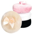 thumbnail image 1 of 4 Pcs Large Fluffy Powder Puff, Powder Puffs for Face powder, Ultra Soft Body Powder Puff, Soft Face Body Powder Puff, Washable Reusable Makeup Puffs (White&Beige), 1 of 8