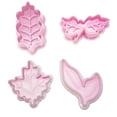thumbnail image 1 of 4 Pcs Leaf Plunger Cutters, Cake Leaves Baking Pie Crust Cutters Mold, Cookie Cutters Maple Leaves Shapes Cookie Cutters for Pastry/Fondant Stampers/Apple Pie, 1 of 1