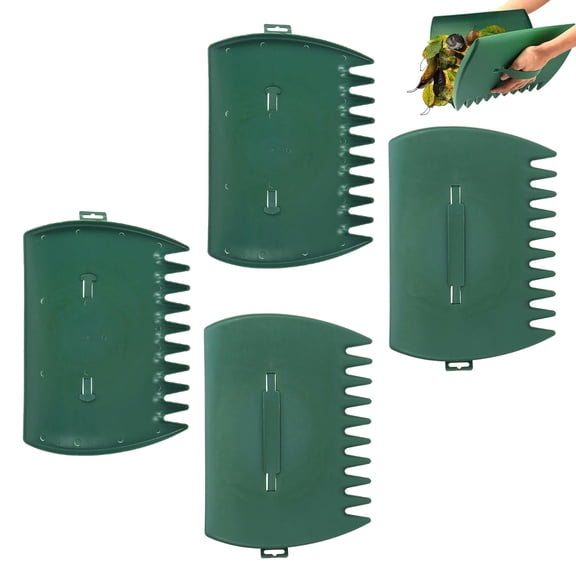 4 Pcs Leaf Scoops Hand Rakes,Leaf Grabber Rake,Lightweight & Efficient Leaves Picker,Garden Shovel Tool Clear and Collect Garden Rake for Leaves,Lawn Debris,Trash Cleanup