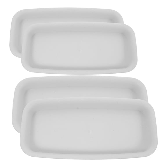 4-Pack Leakproof Plastic Plant Saucers Flower Pot Trays Drip Trays for Indoor Outdoor Plant Pots Gardening Accessories