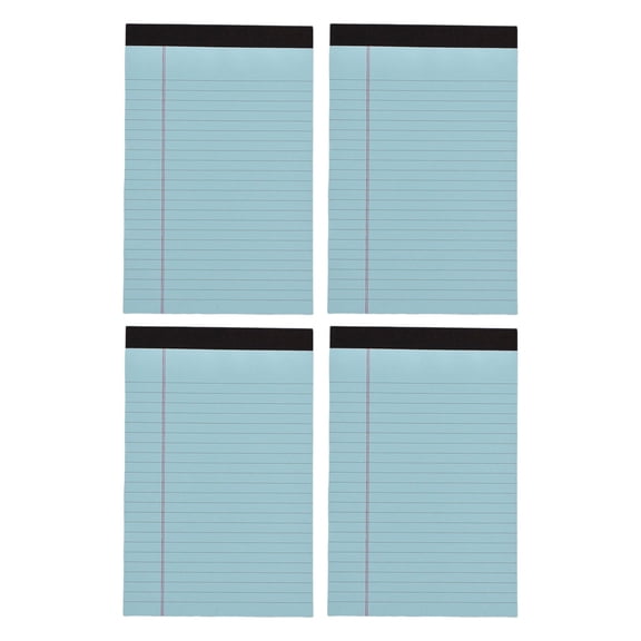 4 Pcs Legal Pads, Writing Pads 5*8 Inch, 30 Sheets Wide Legal Ruled, Note Pads Thick Paper Memo Pads to Do List for Office Work