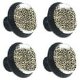 thumbnail image 1 of 4 Pcs Leopard Background Knobs for Kitchen Cabinet Cupboard Dresser Bookcase Drawer Pulls Handles Round Home Decor, 1 of 7