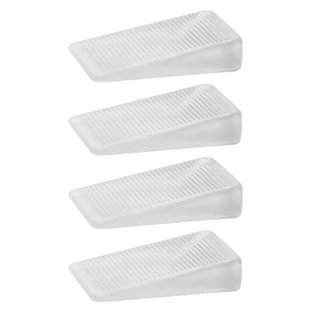 4 Pcs Leveling Blocks Rubber Spacers Shim Wedge Shims Transparent