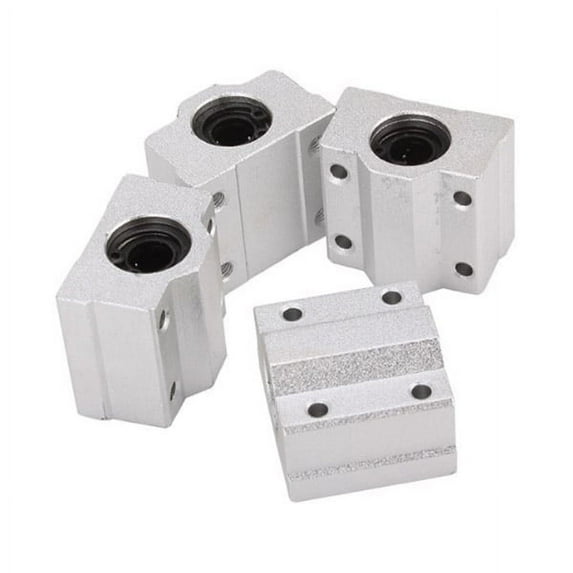 CIMAXIC 4Pcs Plated Silver Scs8uu Cnc Slide Bushing for Industrial Equipment