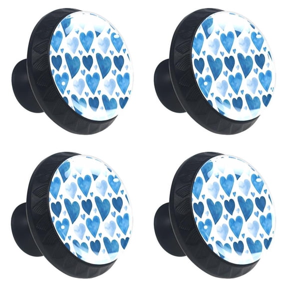 4 Pcs Love Hearts Knobs for Kitchen Cabinet Cupboard Dresser Bookcase Drawer Pulls Handles Round Home Decor