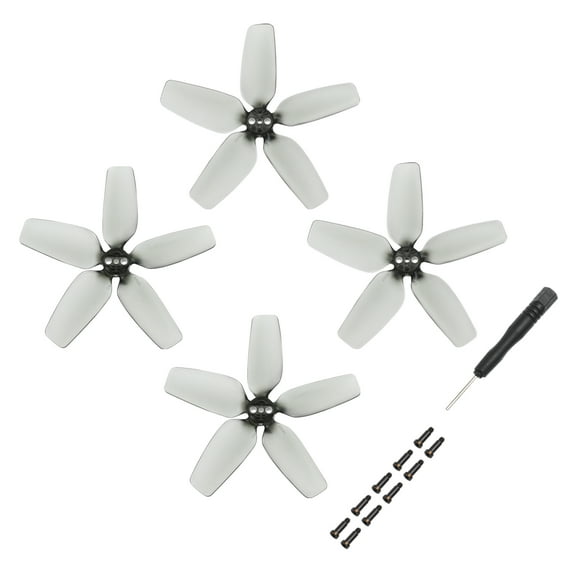 4 Pcs Low Noise Propellers 2.8 Inch Gray Drone Blades Propeller Replacement