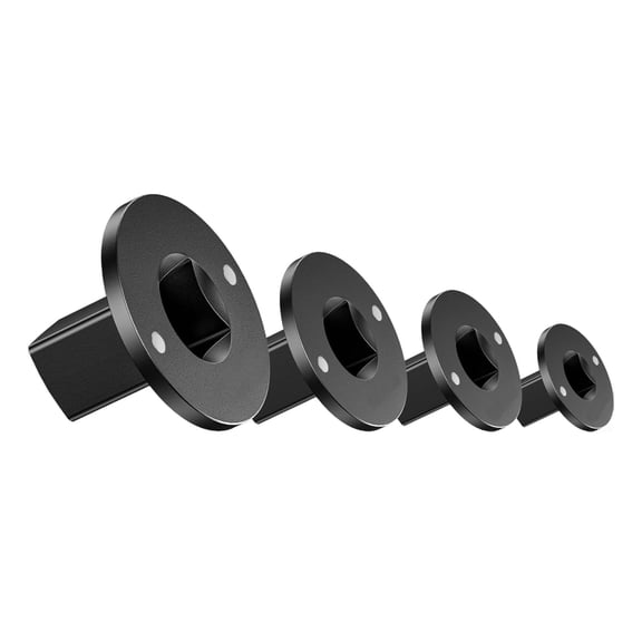 4 Pcs Low Profile Impact Socket Adapter Set, Includes 3/4"(F) to 1"(M), 1/2"(F) to 3/4"(M), 3/8"(F) to 1/2"(M), 1/4"(F) to 3/8"(M) Drive Size Converter Set, Steel