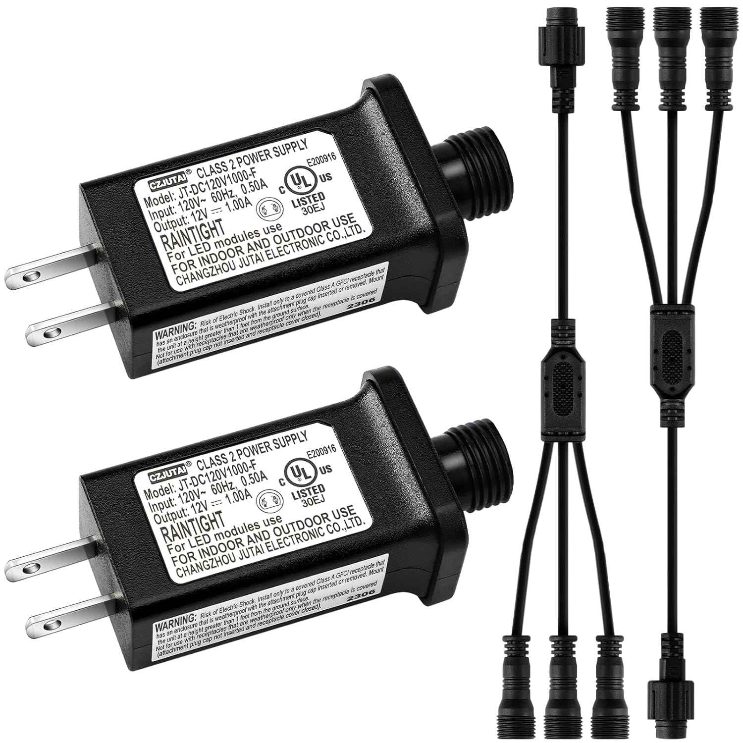 4 Pcs Low Voltage Power Supply Adapter for Yard Inflatables Christmas