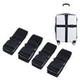 thumbnail image 1 of HOOWIFFY Black Luggage Strap for Fixing, Lightweight and Space Saving, 4Pcs, 1 of 6