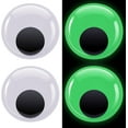 4 Pcs Luminous Giant Wiggle Eyes Halloween Self Adhesie Large Eyes Glow in The Dark Big DIY