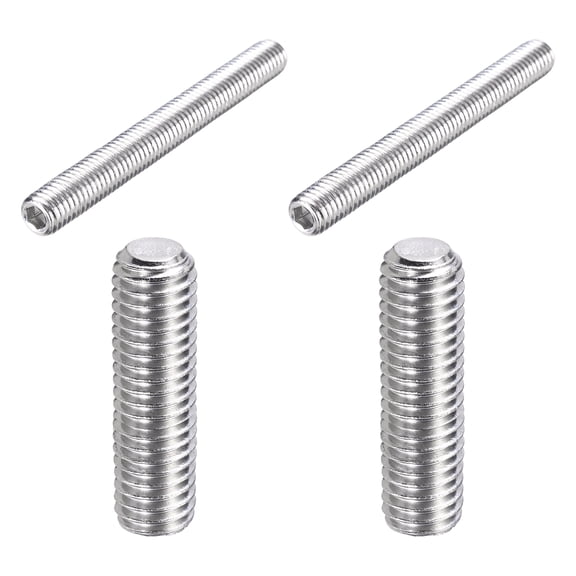 4 Pcs M8-1.25 x 70mm Grub Screws, 304 Stainless Steel Cup Point Allen Head Screws Internal Hex Socket Drive