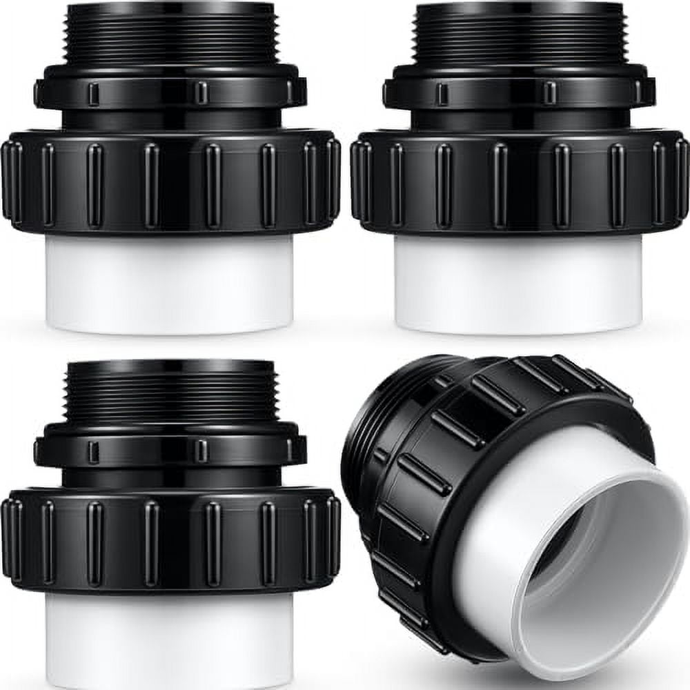 4 Pcs MIP x 2" Hi Temp Unions Compatible with Pentair Whisperflo Pool
