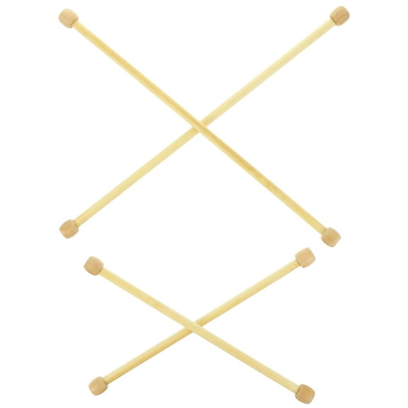 BEADCEST Tapestry Poles Bamboo 4Set 12.6x0.6In For Diy Tapestry Accessories