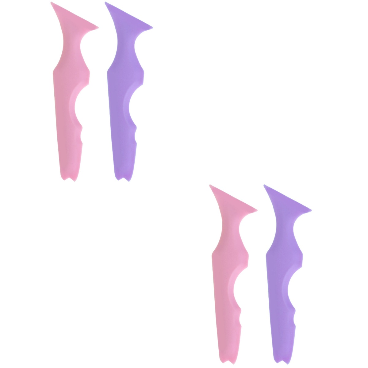 4 Pcs Makeup Stencil Silicone Beauty Ruler Lip Liner Tape Eyeshadow