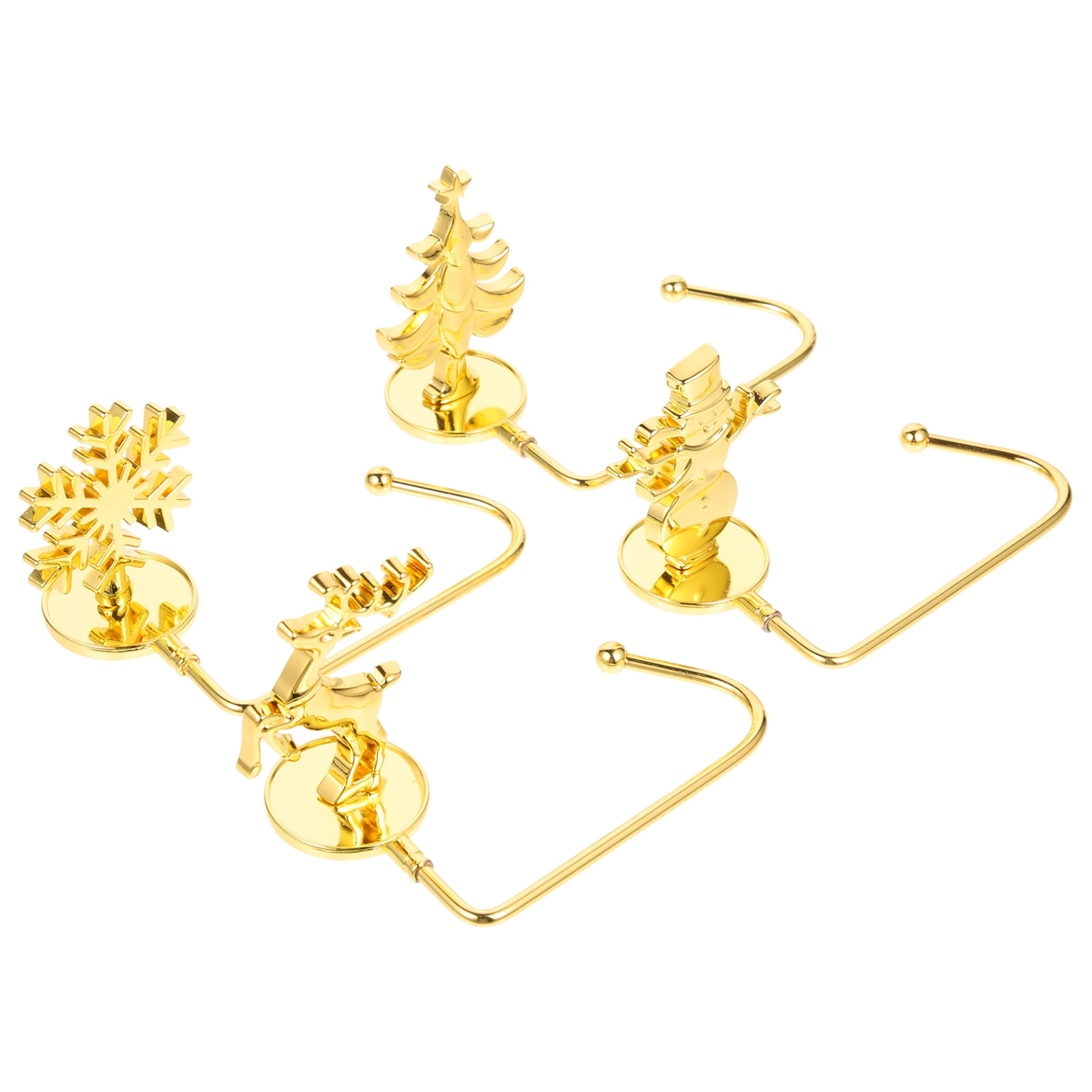 4 Pcs Mantel Hook Christmas Gifts Tablescape Decor Fireplace Stocking Holders Hangers Xmas