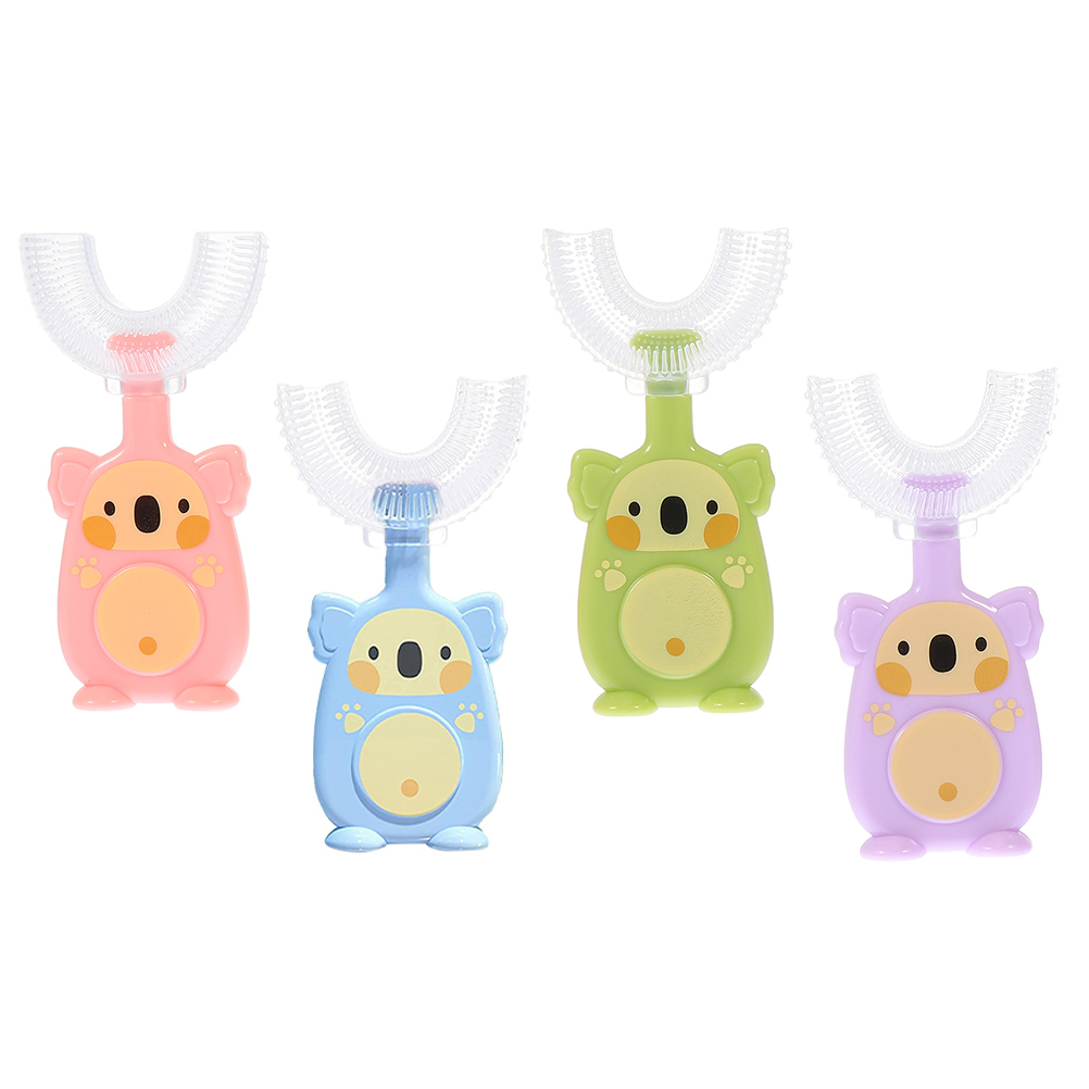 4 Pcs Manual Ushaped Toothbrush Toothbrushes for Children Tooth