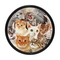 thumbnail image 1 of 4 Pcs Many Cats Pattern Knobs for Kitchen Cabinet Cupboard Dresser Bookcase Drawer Pulls Handles Round Home Decor, 1 of 5