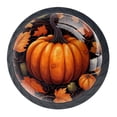 thumbnail image 1 of 4 Pcs Maple Leaf Pumpkin Knobs for Kitchen Cabinet Cupboard Dresser Bookcase Drawer Pulls Handles Round Home Decor, 1 of 8