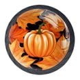 thumbnail image 1 of 4 Pcs Maple Leaf Pumpkin Knobs for Kitchen Cabinet Cupboard Dresser Bookcase Drawer Pulls Handles Round Home Decor, 1 of 8