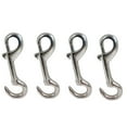 thumbnail image 1 of 4 Pcs Marine Boat 5"L Bolt Snap Hook Open Eye Bolt Hook Snap Lock Stainless Steel, 1 of 6