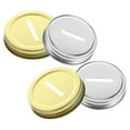 thumbnail image 1 of 4 Pcs Mason Jar Piggy Bank Change Storage Jar Lids Sealing Canning Covers Saving Pot Lids, 1 of 6