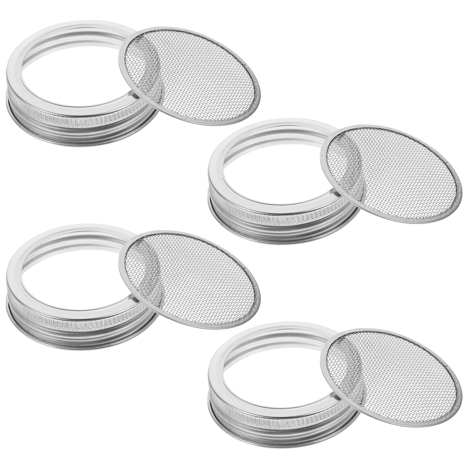 Alvinma Stainless Steel Jar Sprout Lids Mesh Screen for Bean and Seed ...