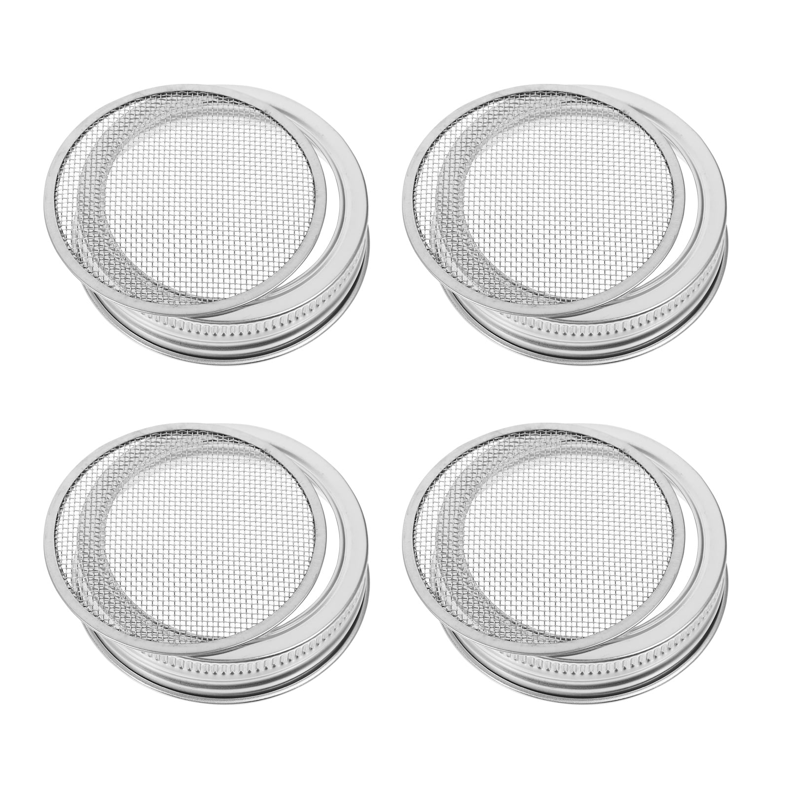 4 Pcs Mason Jar Sprout Lids Mesh Strainer Bean Sprouts Jar Drain Lids