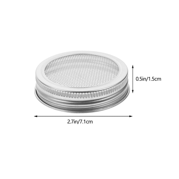FENGGUIQU Stainless Steel Replacement Sprouting Jar Lids Caps for Glass Jars and Containers, and Leak-Proof