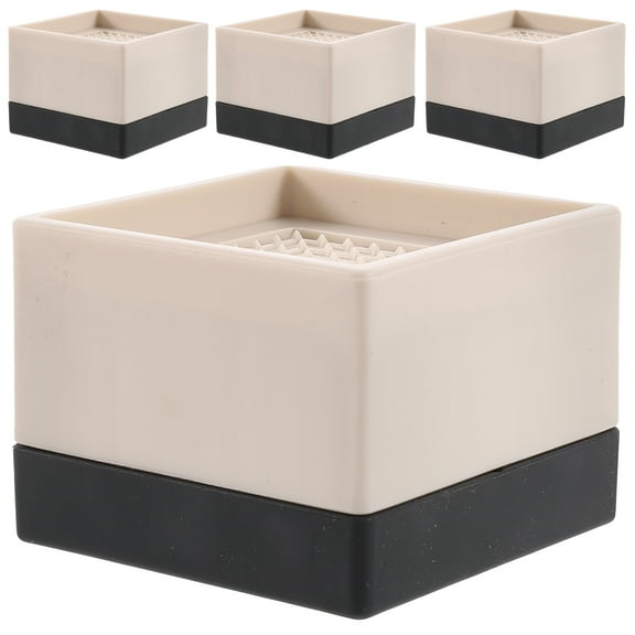 4 Pcs Mattress Bed Foot Table Chair Cover Furniture Stabilizers Leg Sleeves