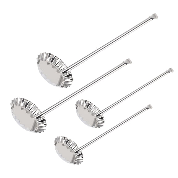 4 Pcs Meatloaf Molds Griddle Shrimp Cake Making Tools Swedish Cookie Maker Meat Pie Mold Spoons